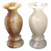 Onyx Flower Vase/Pot Pair